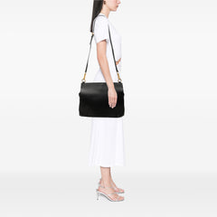 Medium Leather Bridle Crossbody Black - Lab Luxury Resale