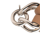 Palladium Plated and Swift Virevolte Push Back Earrings GM Brown - Lab Luxury Resale