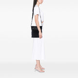 Bottega Veneta Intrecciato Trimmed Nappa Crossbody Black