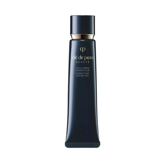 CLÉ DE PEAU BEAUTÉ Correcting Cream Veil 37ml jar, close-up shot showing the sleek packaging and elegant design.