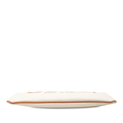 Canvas Logo Clutch Beige - Lab Luxury Resale