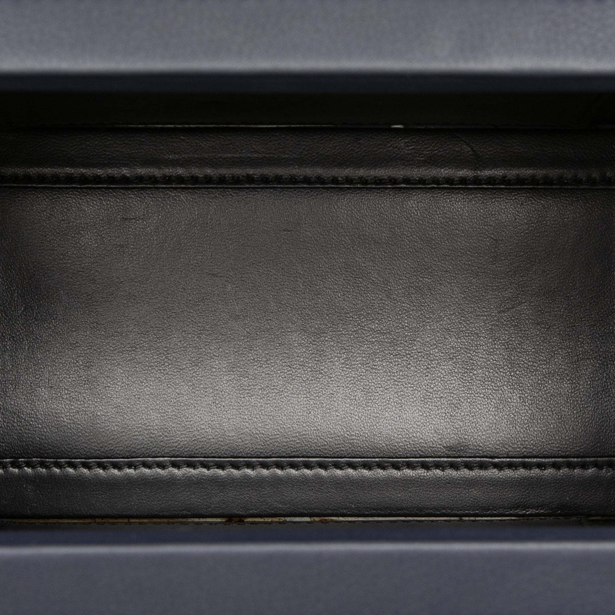 Small Leather London Postal Top Handle Bag Blue - Lab Luxury Resale