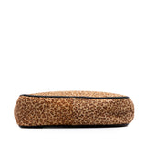 Pony Hair Leopard Print Shoulder Bag Brown - Lab Luxury Resale