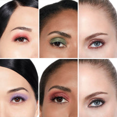 Chanel Ombre Essentielle multi-use longwearing eyeshadow in various shades, showcased in a sleek beauty product image.