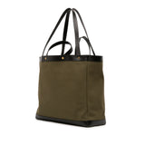 Medium Canvas T Screw Tote Brown - Lab Luxury Resale