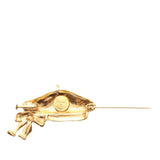 Gold Plated Beret Motif Brooch Gold - Lab Luxury Resale