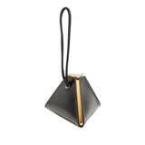 Calfskin Pyramid Handbag Black - Lab Luxury Resale