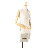 Crystal Embellished Canvas Daisey Crossbody Brown - Lab Luxury Resale