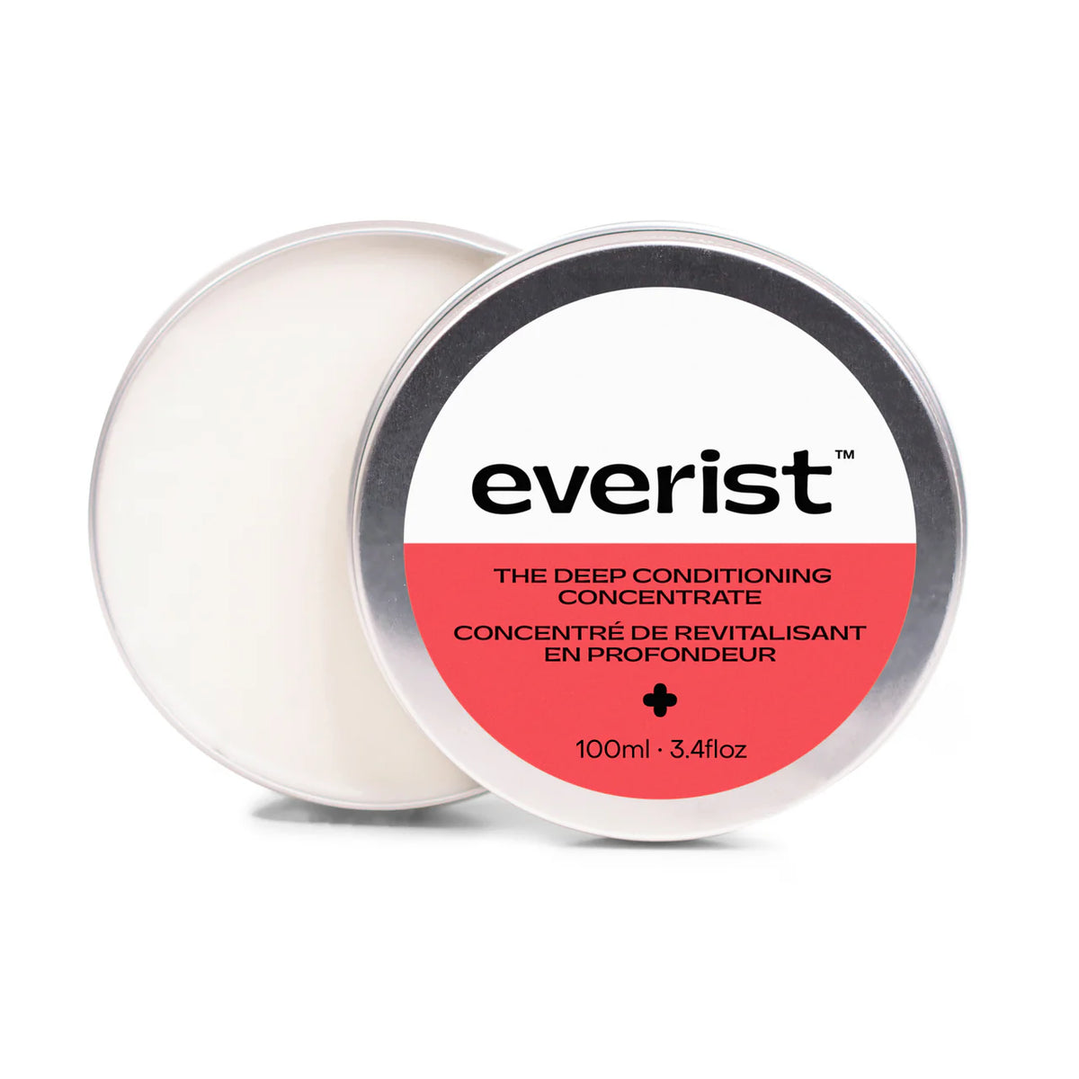 Everist Concentrate Conditioner in a 100ml tin, showcasing the deep conditioning beauty treatment with a sleek container.
