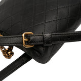 Mini Quilted Lambskin Gaby Zippered Pouch Black - Lab Luxury Resale