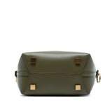 Mini Shiny Calfskin Le 37 Bucket Bag Green - Lab Luxury Resale