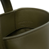 Mini Shiny Calfskin Le 37 Bucket Bag Green - Lab Luxury Resale