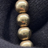 Gold Plated Faux Pearl Long Necklace White - Lab Luxury Resale