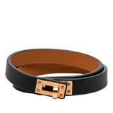 Swift Kelly Double Tour Bracelet T2 Black - Lab Luxury Resale