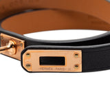 Swift Kelly Double Tour Bracelet T2 Black - Lab Luxury Resale