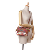 LOEWE Paulas Ibiza Mini Sequined Leather Flamenco Knot Crossbody