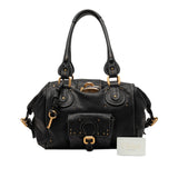Leather Paddington Shoulder Bag Black - Lab Luxury Resale