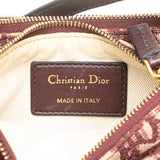 Oblique Canvas Saddle Triple Zip Crossbody Red - Lab Luxury Resale