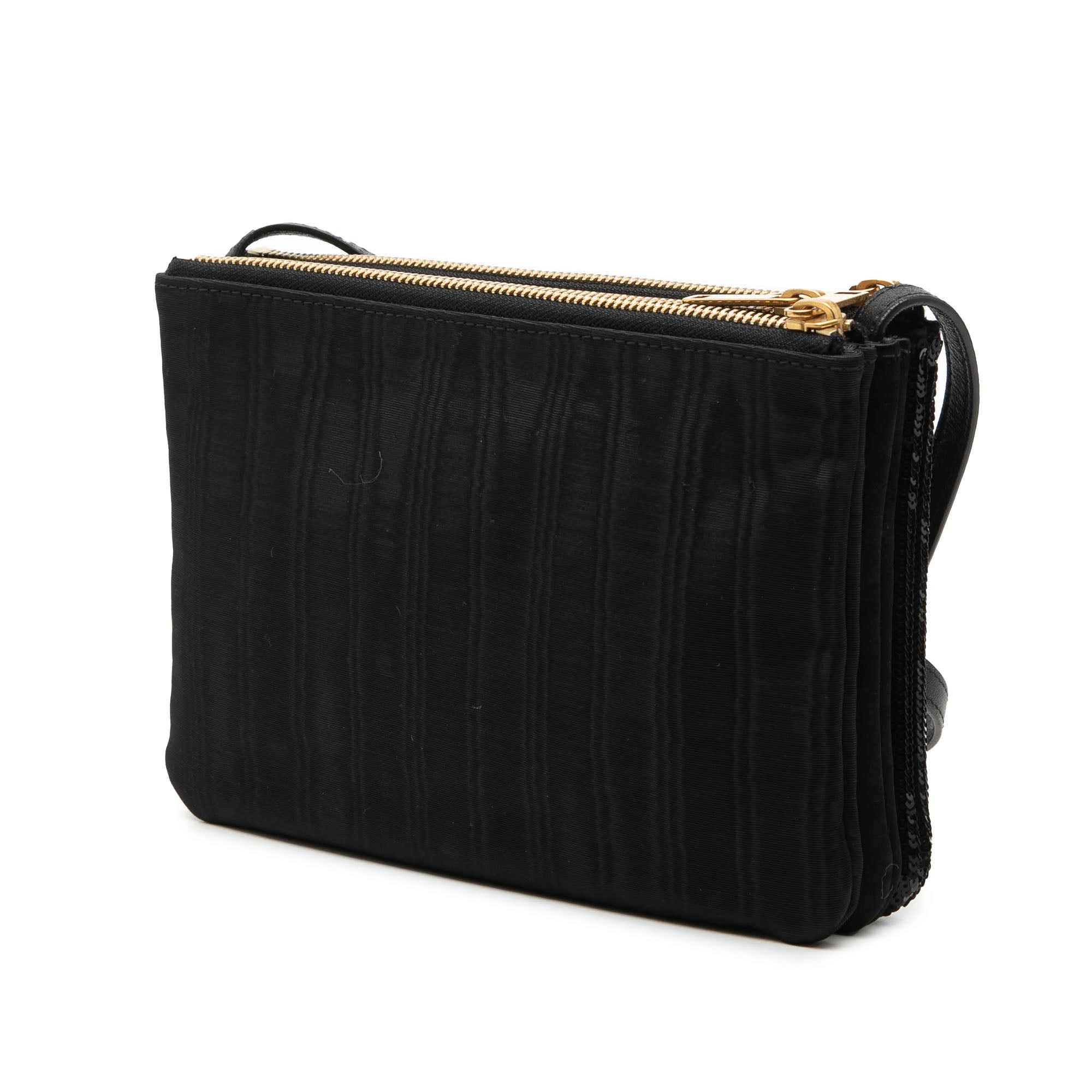 Small Sequin Trio Crossbody Black - Lab Luxury Resale