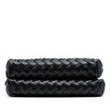 Leather Intrecciato Duo Crossbody Black - Lab Luxury Resale