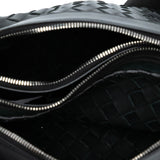 Leather Intrecciato Duo Crossbody Black - Lab Luxury Resale