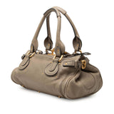 Medium Leather Paddington Handbag Brown - Lab Luxury Resale