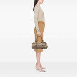 Medium Leather Paddington Handbag Brown - Lab Luxury Resale