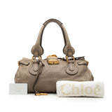 Medium Leather Paddington Handbag Brown - Lab Luxury Resale