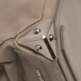 Leather Fold Over Trunk Adele Clutch Brown - Lab Luxury Resale
