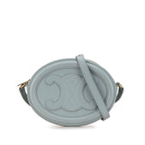 Cuir Triomphe Oval Crossbody Blue - Lab Luxury Resale