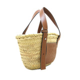 Small Raffia Basket Tote Brown - Lab Luxury Resale