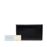 Metal Trimmed Smooth Calfskin Clutch Black - Lab Luxury Resale
