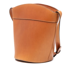 Leather Crecy Bucket Bag Brown - Lab Luxury Resale