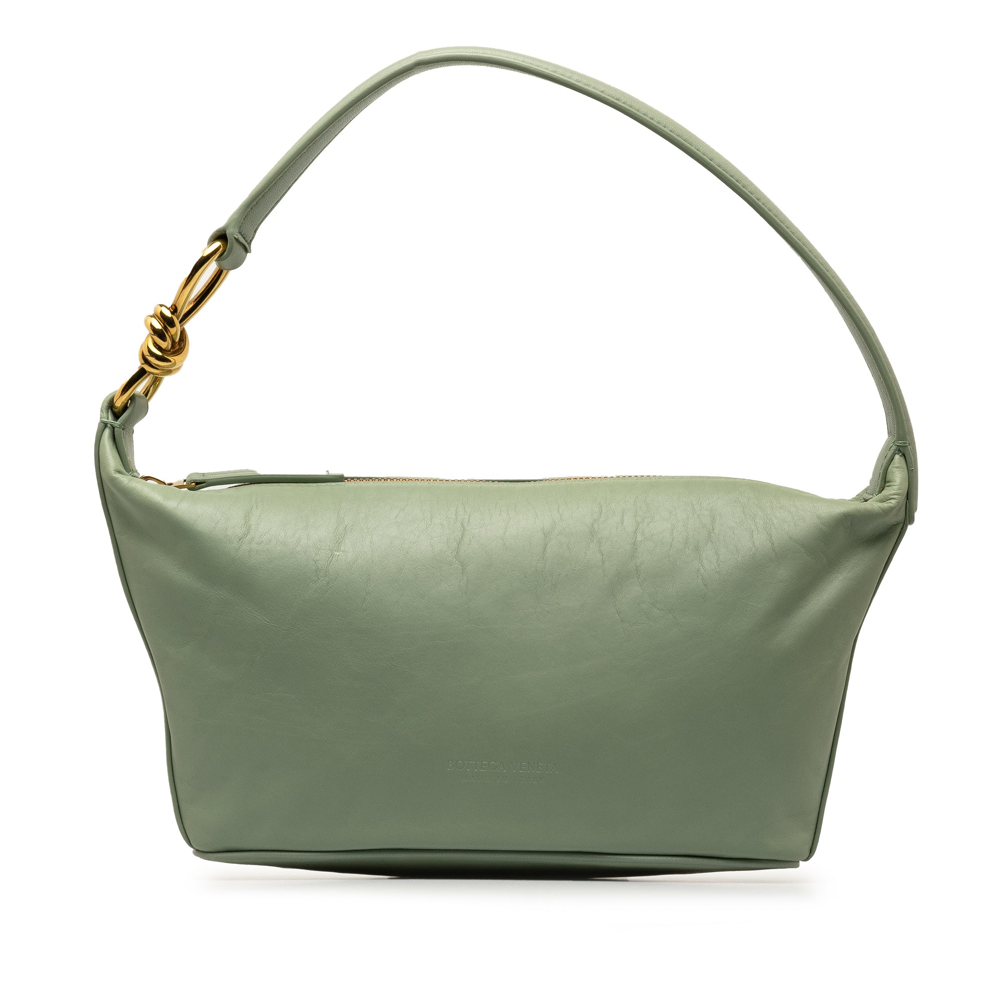 Small Knot Shoulder Bag Green - Lab Luxury Resale