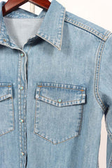 Fortela Brigitte Denim Shirt - Size IT44 US8