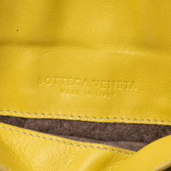 Mini Nappa Intrecciato Expandable Chain Flap Crossbody Yellow - Lab Luxury Resale