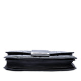 Zucca Embossed Leather Clutch Black - Lab Luxury Resale
