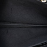 Zucca Embossed Leather Clutch Black - Lab Luxury Resale