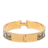 Narrow Enamel Lanternes Ballons et Cocardes Clic H Bracelet PM Blue - Lab Luxury Resale