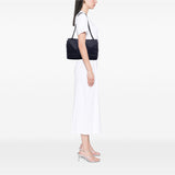 Pre-Owned Chanel Large Quilted Calfskin Natural Beauty Split Pocket Flap Blue