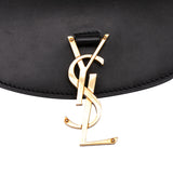 Small Leather Monogram Kaia Crossbody Black - Lab Luxury Resale