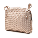 Metallic Nappa Intrecciato Nodini Crossbody Gold - Lab Luxury Resale