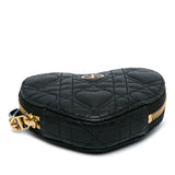 DiorAmour Caro Heart Pouch with Chain Black - Lab Luxury Resale