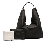 Leather Bindle Three Hobo Black - Lab Luxury Resale