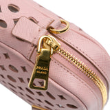 Perforated Saffiano Crossbody Pink - Lab Luxury Resale