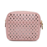 Perforated Saffiano Crossbody Pink - Lab Luxury Resale