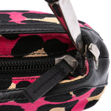 Leopard Print Canvas Shoulder Bag Pink - Lab Luxury Resale