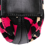Leopard Print Canvas Shoulder Bag Pink - Lab Luxury Resale