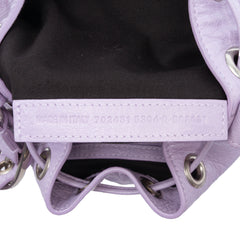 Lambskin Le Cagole Bucket Bag XS Purple - Lab Luxury Resale