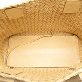 Small Lambskin Intreccio Cabat Tote Brown - Lab Luxury Resale